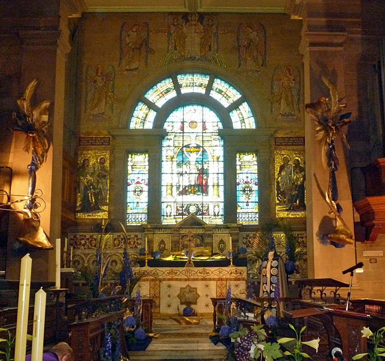 The altar inside St Johns