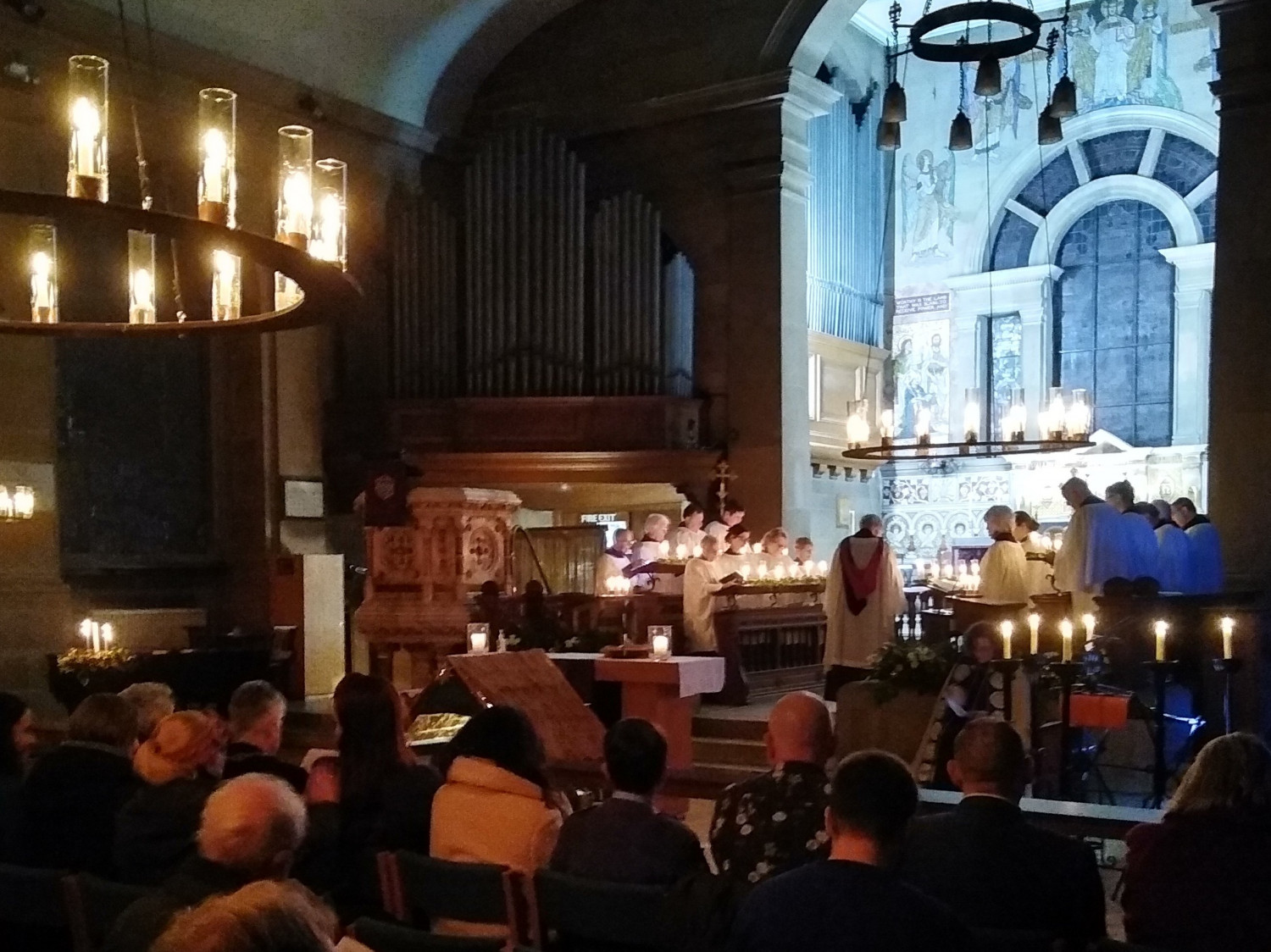 Carols by candlelight at St Johns