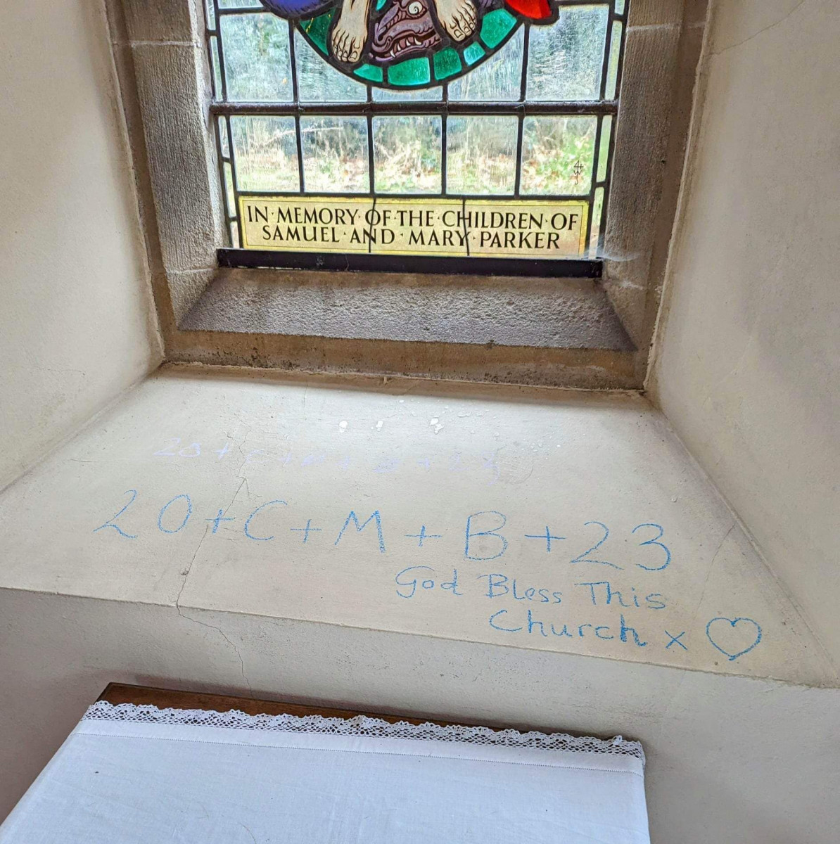 Chalk Blessing in St James