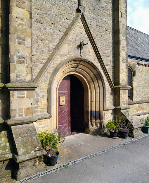 Entrance door to Christ Church Burbage